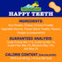 Happy Teeth Natural Cheese Dog Chews | Peanut Butter Flavor | Dental Chew | Protein Rich | Gluten Free - Lactose Free - Wheat Free - Soy Free | 2 ...