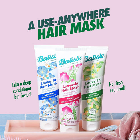 Batiste Heat Protectant For Hair & Leave In Conditioner Hair Mask, Repair and Restore Formula, Hair Conditioner for Dry or Wet Hair, Infused with ...