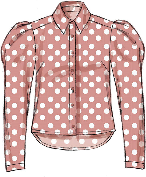 McCall's Patterns McCall's Loose Fit Women's Button-Up Blouse Sewing Patterns, Sizes 14-22...