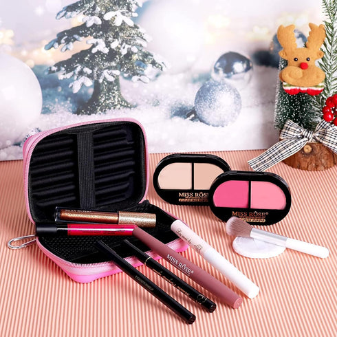 All in One Makeup Kit for Women - Full Professional Kit With Pressed Powder, Blush, Eyeliner, Eyeshadow, Mascara, Lip Gloss and Lipstick (Pink)...