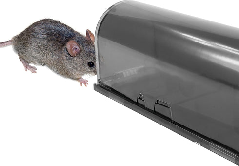 iTrap Humane Live Catch & Release Smart Mouse Traps, Set of 2 - Safe Around Pets & Children...