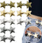 8 Pairs Cute Star Jeans Button Pins Metal No Sewing Detachable Adjustable Replacement Jean Pins Waist Body Fit Tighten Buckles for Skirt Pant Loos...