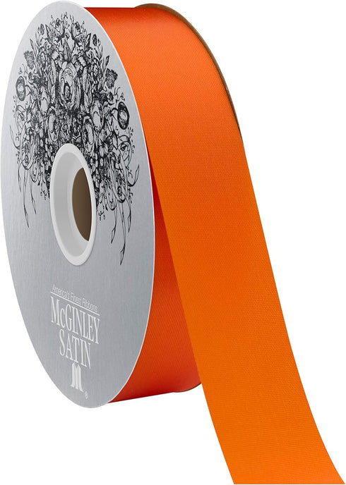 McGinley Mills 1.3" W Acetate Satin Ribbon, Tropical Orange, 100 Yard Spool...