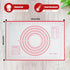 Large Silicone Baking Mat, 16" x 24" Pastry Mat Baking Mats Silicone for Rolling Out Dough Non Slip, Dough Mat Pie Crust Rolling Mat Fondant Mat O...