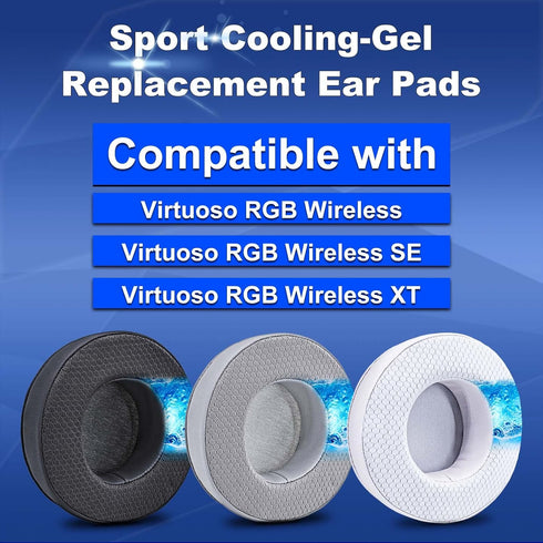 Virtuoso XT Ear Pads Replacement for Virtuoso RGB Wireless SE XT Headset, Cooling Gel, More - Softer Memory Foam, Added Thickness, Extra Durabilit...