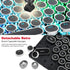 Steampunk Typewriter Keycaps Pudding Keycap Set Typewriter Caps for Backlit Mechanical Keyboard Round Key Cap 104 Keys with Keycap Puller (Black)...