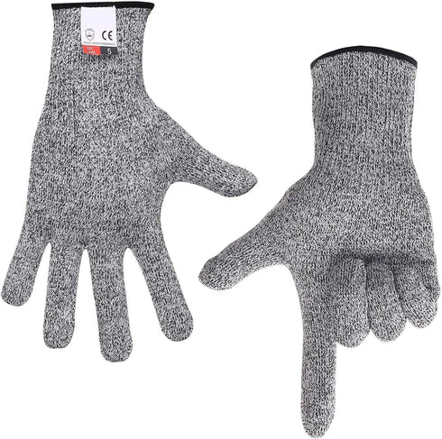 Cut Resistant Gloves Food Grade Level 5 Hand Protection,Kitchen Cut Gloves (Small(palm Diameter 2.80-3.35inch))...