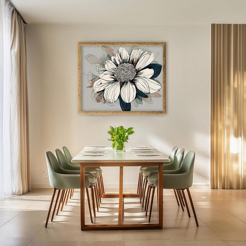 Posterizer 1 pcs-beautiful dainty flower in oil painting style 4-Floral & Botanical Art-Landscape & Nature Art-Decor for Home & Office- unframed w...