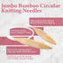 JubileeYarn Jumbo Bamboo Circular Knitting Needle Sets - US 50 (25mm)...