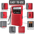 PowerBear Portable Radio | AM/FM, 2AA Battery Operated with Long Range Reception for Indoor, Outdoor & Emergency Use | Radio with Speaker & Headph...