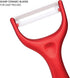 Cooking Light Ceramic Peeler Set with Ultra Sharp and Durable Blades, Ergonomic Handles Black and Red Kitchen Tools, 2 Piece, Black/Red...