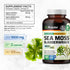 BIO KRAUTER Irish Sea Moss Capsules 1600 mg - 250 Count - Vegan Bladderwrack with Chondrus Crispus Sea Moss Supplement...