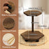 Tikea Hexagonal Wood Riser for Display, 2-Tier Rustic Wood Pedestal Stand for Kitchen Bathroom Counter Decor, Decorative Tray for Soap Dispenser, ...
