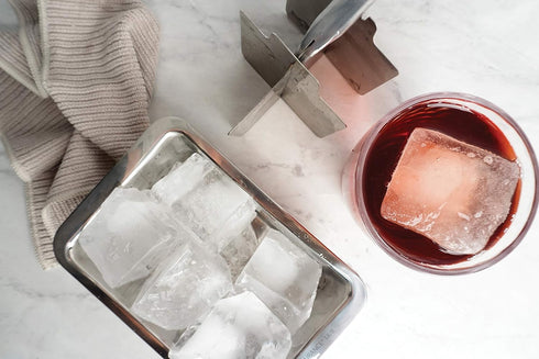 RSVP International Endurance Cocktail Collection, Retro Ice Cube Tray, Stainless Steel, Dishwasher Safe, 7.25x5x2.5"...