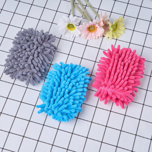 4 Pieces Microfiber Shag Whiteboard Eraser Shag Washable Dry Eraser Board Eraser for Chalk, Classroom Teacher Supplies, Home and Office (Grey)...
