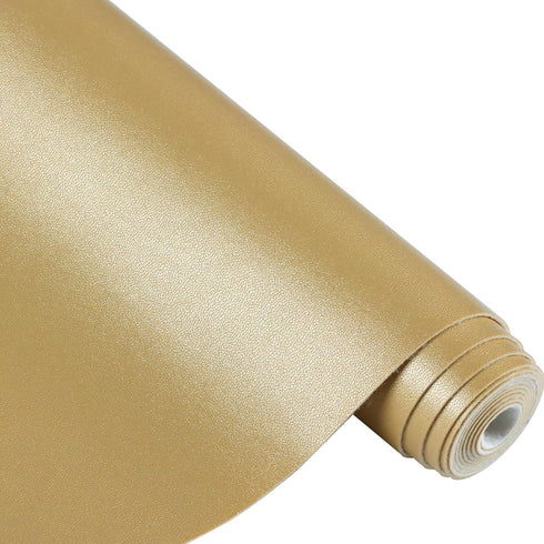 Ramya Smooth Solid Color Gold Faux Leather Sheets 1Rolls 12"X53"(30cm X 135cm),Faux Leather is Great for Handmade DIY Craft Projects, Bows,Leather...