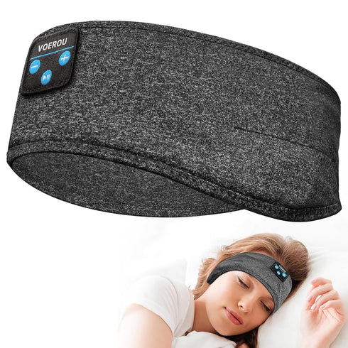 Voerou Sleep Headphones, Bluetooth Headband,Sleeping Headphones with Ultra-Thin Speakers for Side Sleepers,Headband Headphones for Sleeping,Runnin...