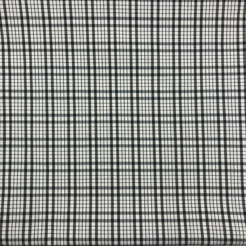 White-Black Checkered Plaid Fabric Width 57 Inches Yarn Dyed Polyester for DIY Sewing (2 Yard pre Cut)...