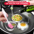 5Pcs Stainless Steel Ring Molds for Cooking Egg - Pancake Shapes Cooking Rings Egg Rings for Frying Eggs Round Egg Cooker Ring - Egg Ring Mold Coo...