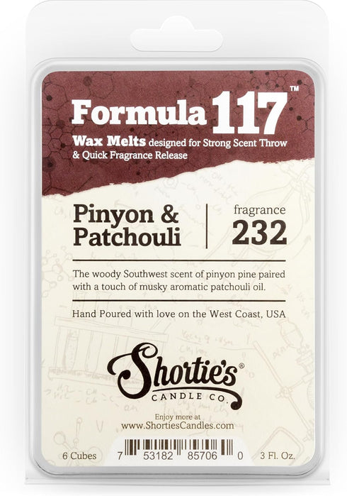 Musk Wax Melts Variety Pack - Pinion & Patchouli, Nag Champa, Oakmoss & Amber - Formula 117 - 3 Highly Scented 3 Oz. Bars - Made With Natural Oils...