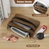 Jack&Chris Coin Purse Pouch for Men, Genuine Leather Coin Purse Zipper Pocket with Keychain Ring, Coin Bag for Men,JC301-8...