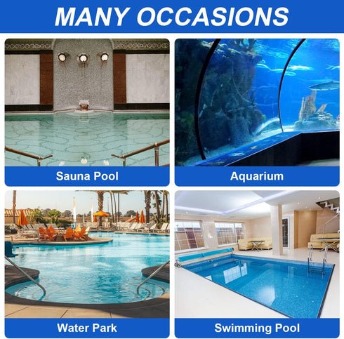 4pcs 1-1/2 Inch Pool Vacuum Hose Cuff, Spiral Wound Swimming Pool Hose Connector Replacement White Sturdy Durable Plastic Threaded Hose Accessorie...