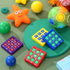 4 Pcs Travel Tic Tac Toe 2 x 2 x 0.4 Inch Mini Board Game Toys Portable Tic Tac Game Toy Retro Mini Games for Kids Red Blue Purple Yellow Pocket B...