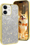 LUVI Fusicase for iPhone 11 Diamond Case Cute Bling Glitter Rhinestone Crystal Shiny Sparkle Protective Cover with Electroplate Plating Bumper Lux...