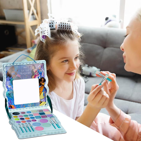 Disney’s The Little Mermaid Eye Lip and Face Beauty Soft Case Makeup Pallete for Girls Ages 3+ Perfect for Parties, Sleepovers & Makeovers...