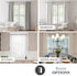 Kenney Kiera Crown Window Curtain Rod, Adjustable Curtain Rod for Windows 28 to 48 Inches, Extendable Curtain Rod Set, Matte Black Curtain Rod...