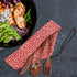 Japanese Reusable Wooden Dinnerware Set Knife Fork Spoon Tableware Kit And Wood Flatware Set Utensil For Travel Lunch Work Picnic (Red Cherry Bag ...