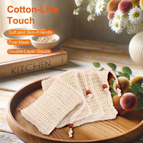 Eco-Friendly Skincare, Natural Exfoliation, Cotton Bathroom Accessories, Sustainable soap Storage, Zero Waste Shower Products, Biodegradable soap ...