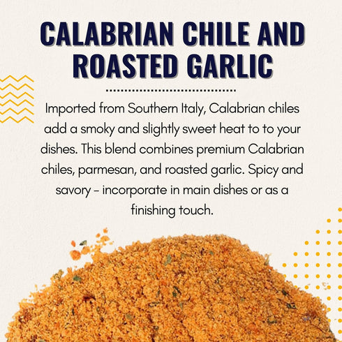 Shawhan Farms Gourmet Parmesan Inspirations Imported Calabrian Chile Roasted Garlic Seasoning Topper Finishing Blend - 7 Oz...