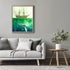Posterizer 1 pcs-watercolor inspired art-grand whale and a ship 1-Coastal & Nautical Art-Collectibles & Fine Art-Living Room Bedroom Decor- unfram...