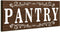 Pantry Sign Wall Decor Farmhouse Pantry Sign Wooden Rustic Retro Hanging Wooden Art Printed Decor for Home Room Holiday Decoration, 16 x 6 Inches(...