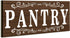 Pantry Sign Wall Decor Farmhouse Pantry Sign Wooden Rustic Retro Hanging Wooden Art Printed Decor for Home Room Holiday Decoration, 16 x 6 Inches(...