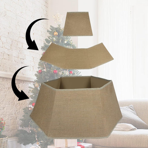 SHENG HONG 26 Inch Christmas Tree Collar Buffalo Plaid Christmas Tree Skirts Tree Ring Christmas Decorations for Party Holiday Home Decoration...