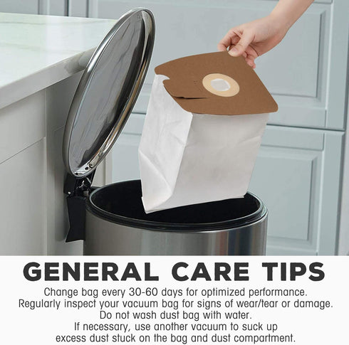 LotFancy Vacuum Bags, 9PCS Replacement Dust Bags for Eureka and Sanitaire Cleaner MM Style, Mighty Mite 3670 3680 4100 4300 5180 Series Canisters,...