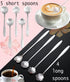 9 Pcs Flower Spoon Coffee Teaspoon Set, ESRISE Stainless Steel Tea Spoon for Tea Party Decorations (Silver)...