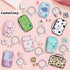 CameCosy DIY Phone Charger Cover Storage Sets USB Earphone Wire Saver Cable Organizer with Travel Storage Bag, Soft Cute Cable Protector Phone Cha...