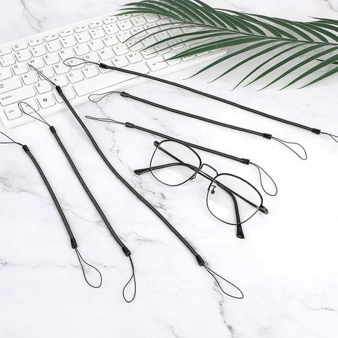 9 PCS Elastic Lanyard Tether Retractable Spring Coil Strap Pens Coil Spring Straps Touch Pens Plastic Coil Spring Leash Stylus Lanyard Cord for Te...
