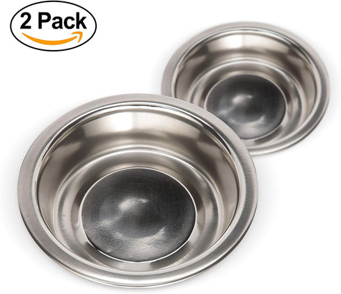 Neater Pet Brands Stainless Steel Dog and Cat Bowls (2 Pack) Neater Feeder Cat Deluxe or Cat Express Extra Replacement Bowl (Metal Food and Water ...