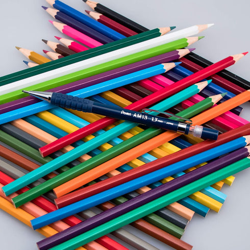 Pentel Arts Sharp HD Mechanical Pencil (1.3mm), Dark Blue Barrel, (1) Super Hi-Polymer Lead Refill (AM13PABP)...
