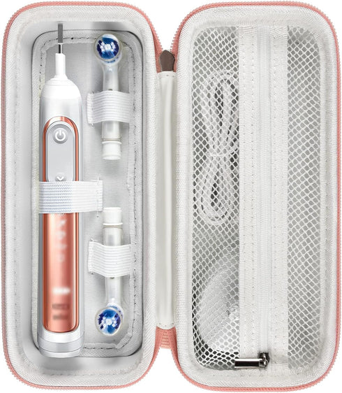 Toothbrush Travel Case Compatible with Oral-B Pro 1000, 2000, 3000, 3500, 1500/ for Philips Sonicare ProtectiveClean 4100 5100 Electric Toothbrush...