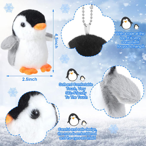Plush Toys Set Stuffed Animal Zoo Toys with Mom and Small Baby Realistic Baby Animals for Gift Christmas Holiday Birthday Bag Stuffings Decoration...