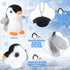 Plush Toys Set Stuffed Animal Zoo Toys with Mom and Small Baby Realistic Baby Animals for Gift Christmas Holiday Birthday Bag Stuffings Decoration...