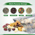 BELLE KR® 4x6 Mylar Bags for Freeze Dried Candy - Pack Of 100-7.5mil Thick - 1/2 Pint Stand Up Small Clear Mylar Bags with See Through Window for ...
