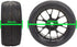 Apex RC Products 1/10 On-Road 12mm Black Mesh Wheels V Tread Rubber Tires (Set of 4) #5002...