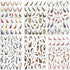 6 Sheets French Tip Nail Art Stickers 3D Self-Adhesive Gold Glitter Nail Decals Stripes Waves Lines Nail Design Stickers Acrylic Nail Art Supplies...
