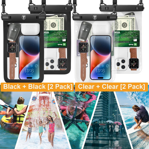 Takfox Extra Large Waterproof Phone Pouch Bag Case for Samsung Galaxy S24 Ultra S23 Plus S22 Note 20 A03S A15 A14 A13 iPhone 15 14 Pro Max, [Up to...
